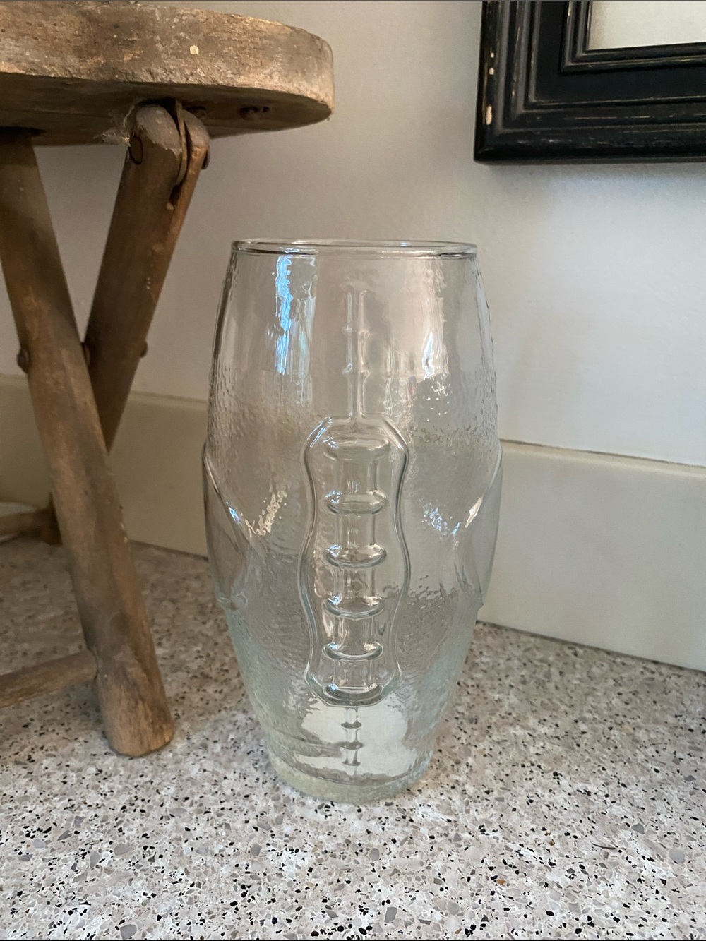 NEW WITH TAGS=Greenbriar International Football Shaped Glass 23 oz
